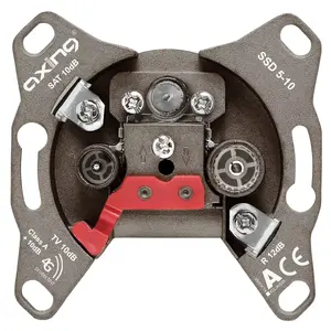 Socket outlet SAT + TV + Radio Axing SSD 5-10