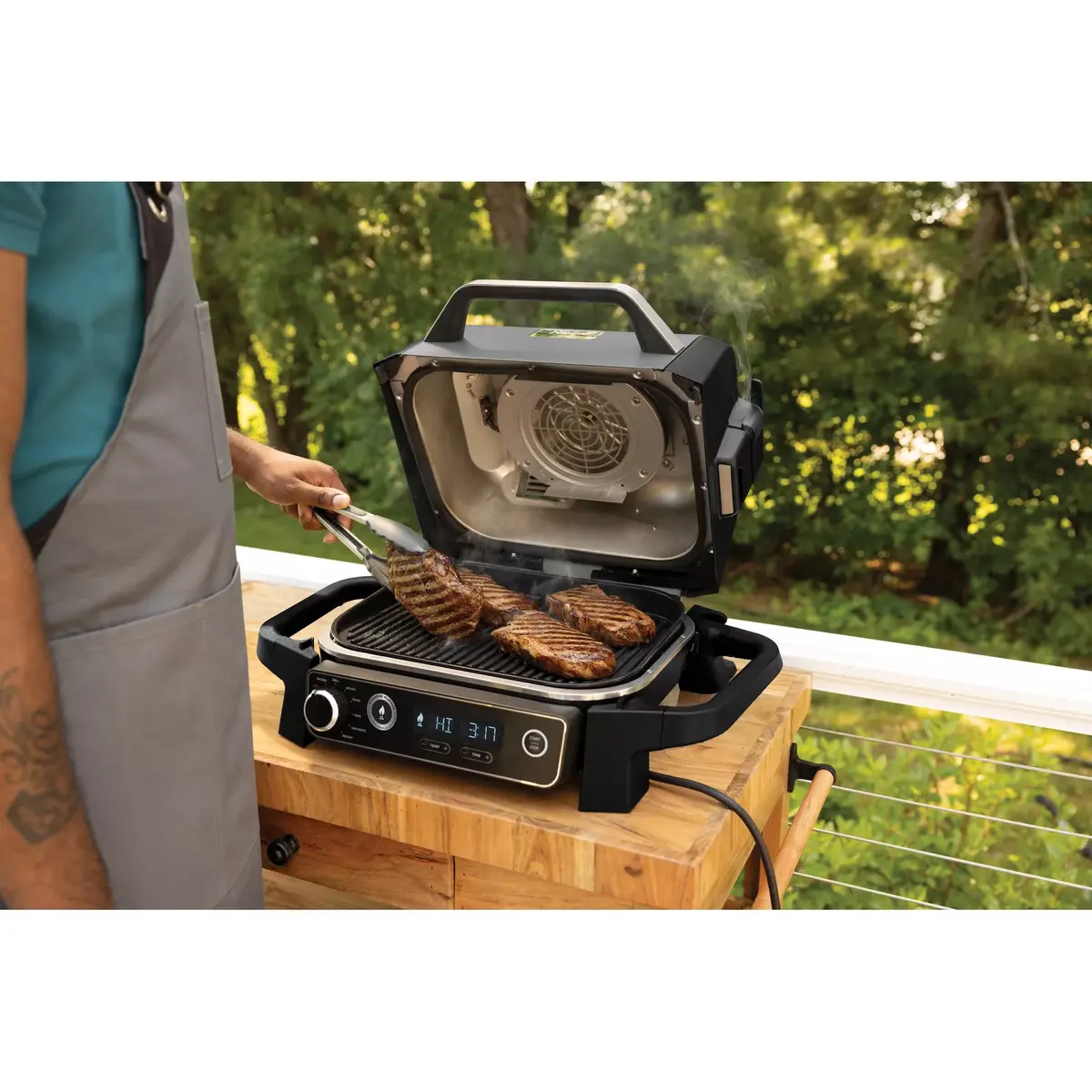Контактный гриль Ninja Woodfire Outdoor Grill Photo 8