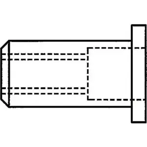Заклёпочная гайка GESIPA St M10x12x17.5 Standard KS 0.25–3.5 мм, упаковка 100 шт.