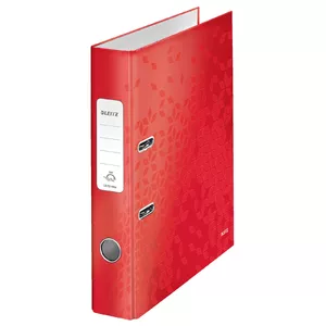 Leitz WOW Ring Binder A4 Red Q-ring 52mm Width
