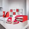 Leitz WOW Ring Binder A4 Red Q-ring Photo 3