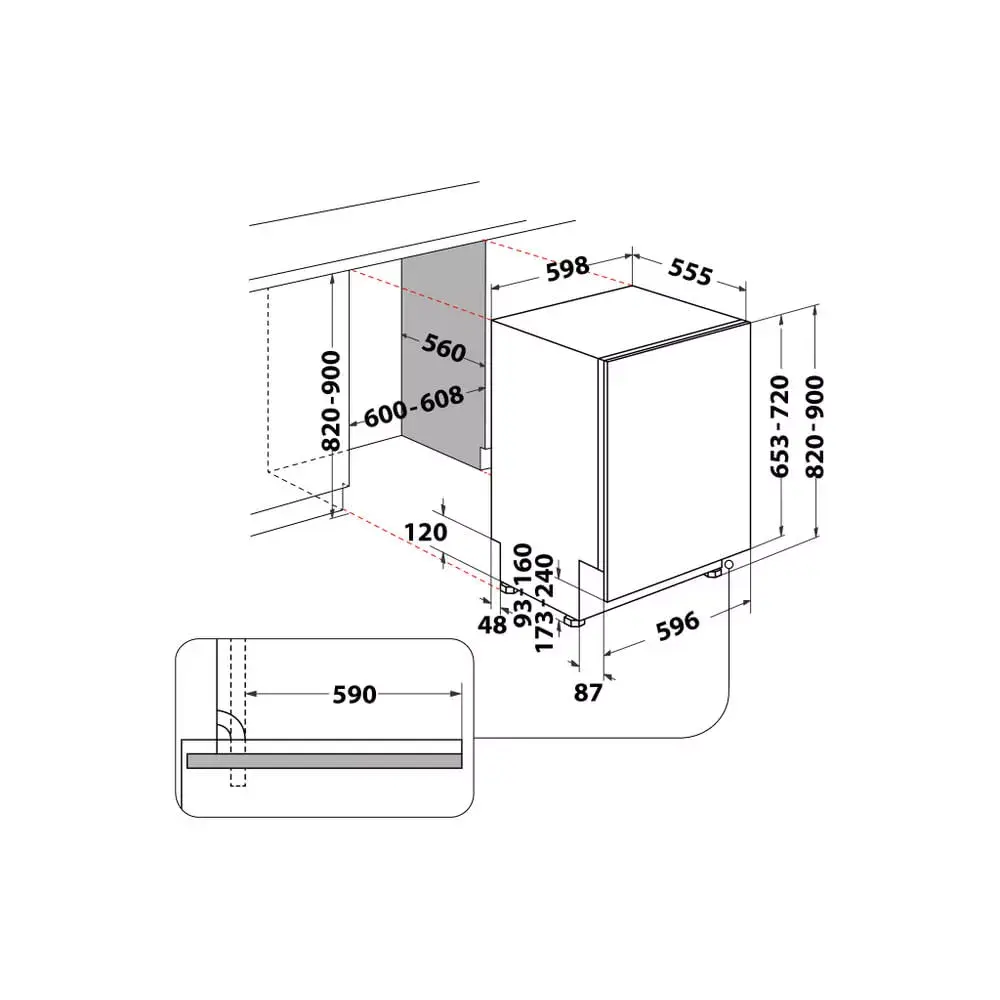 Built-in Dishwasher Whirlpool WRIC 3C26 P Photo 14