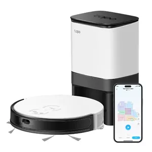 TP-Link Tapo RV20 Mop Plus robots-putekļsūcējs 4 L Putekļu maiss Melns, Balts