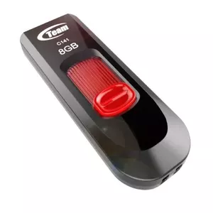 Team Group C141 USB flash drive 8 GB USB Type-A 2.0 Black, Red