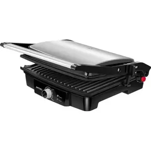 Contact grill MPM MGR-09M 2000W stainless steel/black, rectangular, non-stick, max 270°C
