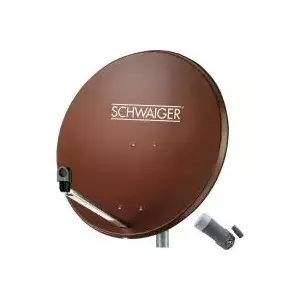 Спутниковая антенна SCHWAIGER SPI9962SET1 80 см single LNB, красная