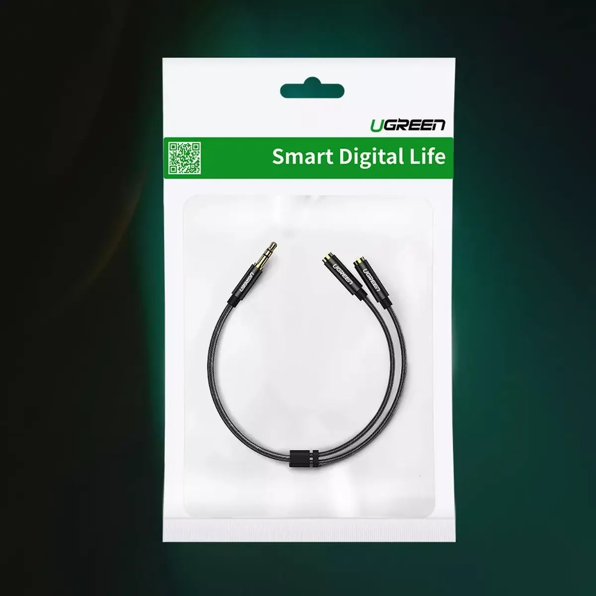 UGREEN AV123 3,5 mm vīrietis uz 2× sieviete Photo 5