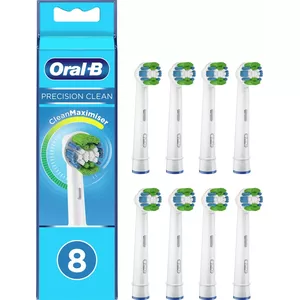 BRAUN Oral-B Precision Clean EB20RB-8 Replacement Brush Heads, 8-Pack