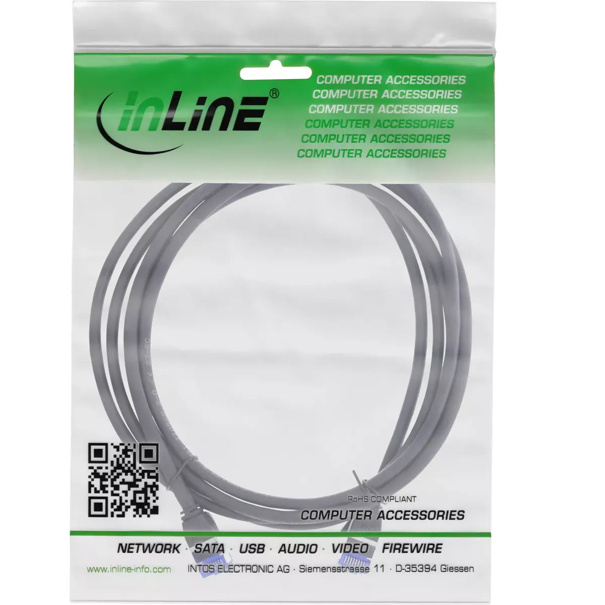 Патч-кабель InLine slim 15м Photo 3