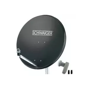 Satelīta antena SCHWAIGER SPI9961SET2 80 cm ar Twin-LNB priekš 2 lietotājiem