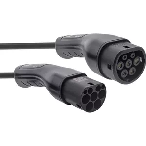 InLine EV car charging cable 22kW Type2 3-phase 5m