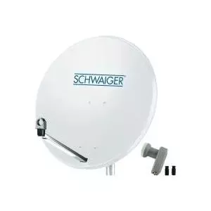 Satelītantenna SCHWAIGER SPI9960SET2 80 cm ar twin LNB divām personām