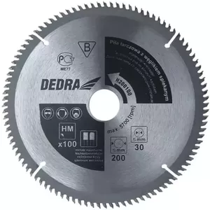 Cirkulārā zāģa asmens DEDRA H250100 25 cm nefero metālam