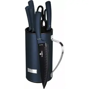 Kitchen knife set Berlinger Haus BH-2581 in block, stainless steel blades, wooden stand