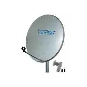 Satelīta sistēma SCHWAIGER SPI5500SET2 2 dalībniekiem, komplekts ar divu izeju LNB