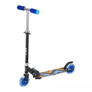 Самокат Nils Extreme HD025 LED — синий, складная модель с LED-колесами