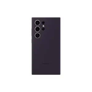 Чехол Samsung Galaxy S24 Ultra Силиконовый Темно-фиолетовый