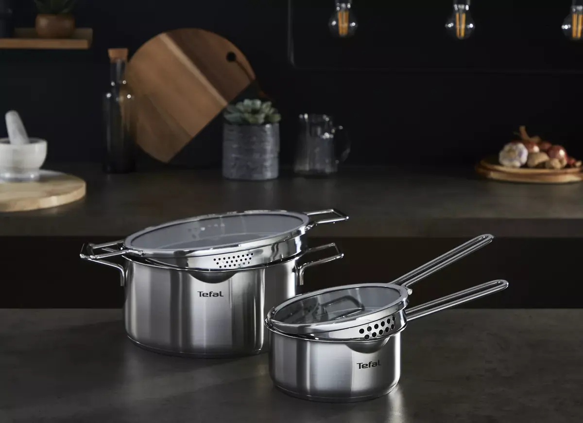 Tefal Nordica H852S3 3-Piece Saucepan Set Photo 2