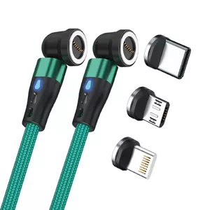 USB Cable RealPower MagneticCharge2 1m Green Fast Charging Data Transfer