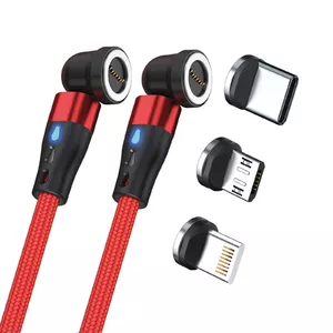 USB cable RealPower MagneticCharge2 1m Red Fast Charging Data Transfer