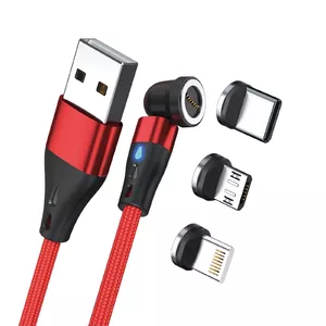 USB Cable RealPower MagneticCharge3 2m USB A Red