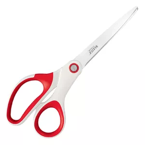 Scissors Leitz WOW Office Straight Cut Red White 205mm