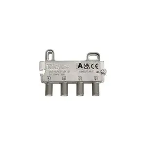 3‑veidu sadalītājs Televes VT38FZ 5–1218 MHz 8 dB – koaksiālais RF sadalītājs