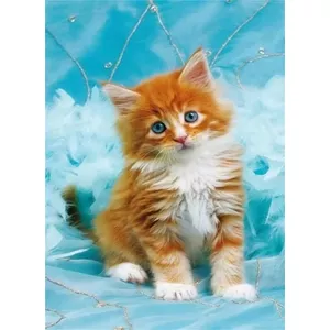 Алмазная мозаика - Имбирный котенок