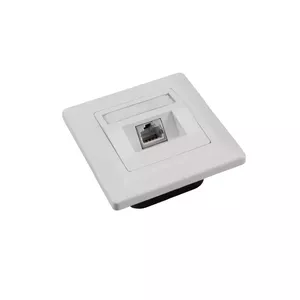Network socket SOLARIX CAT5E STP 1×RJ45 for plaster, white