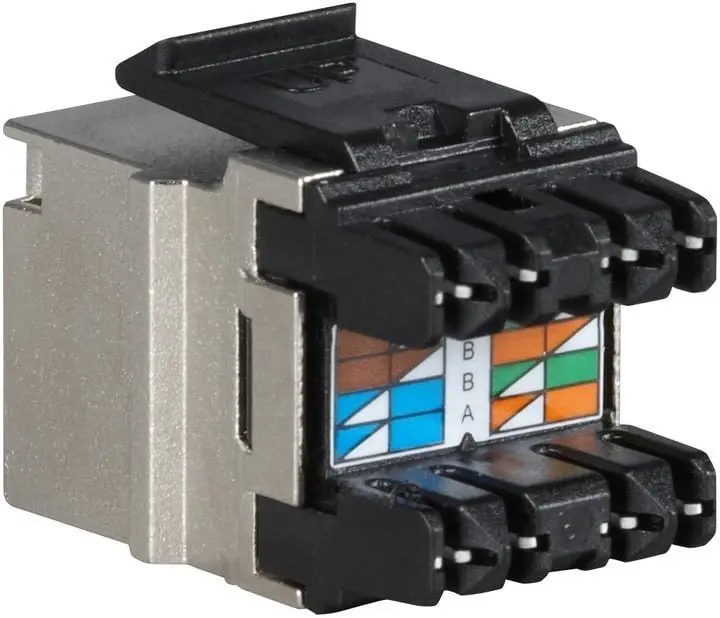 SOLARIX CAT6 Shielded Keystone Jack SXKJ-6-STP-BK-NA Photo 2
