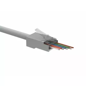 Universāls EASY savienotājs RJ45 CAT5E STP 8p8c vadiem un vadiem, 100 gab.