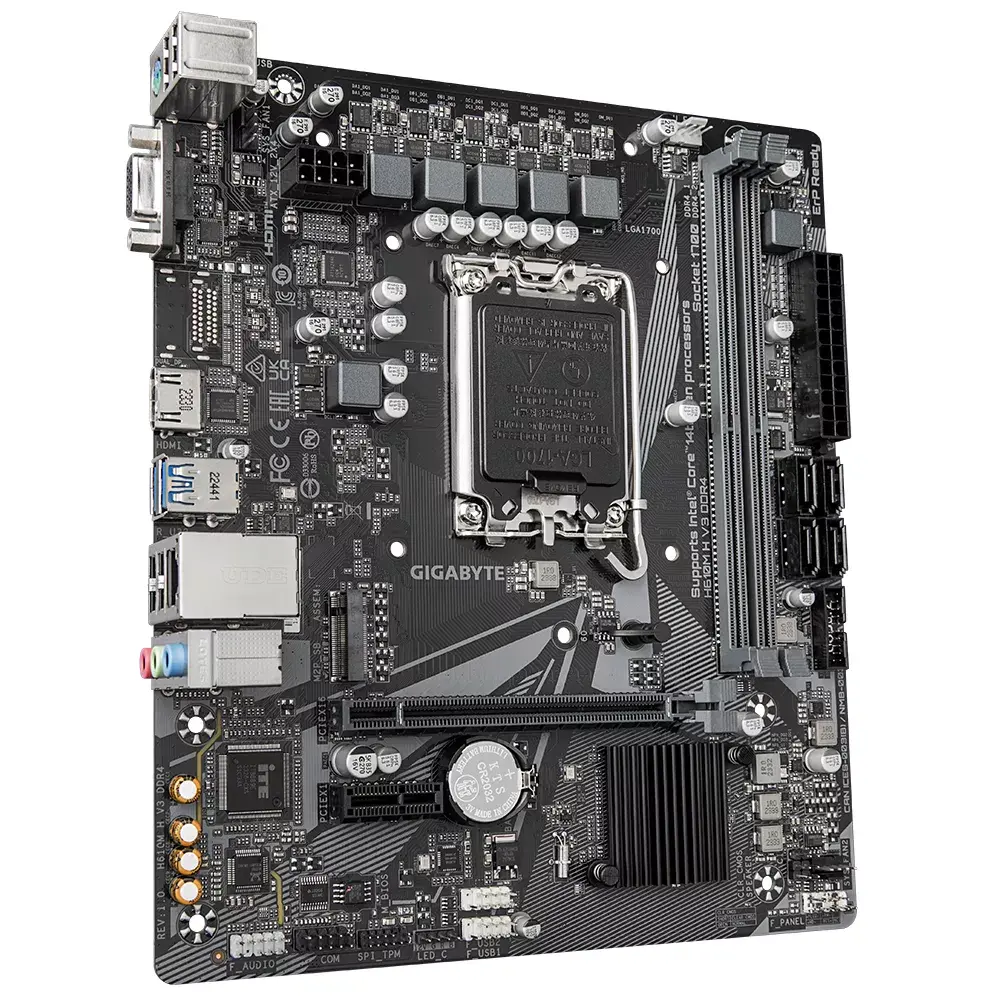 Материнская плата GIGABYTE H610M H V3, H610 Photo 3