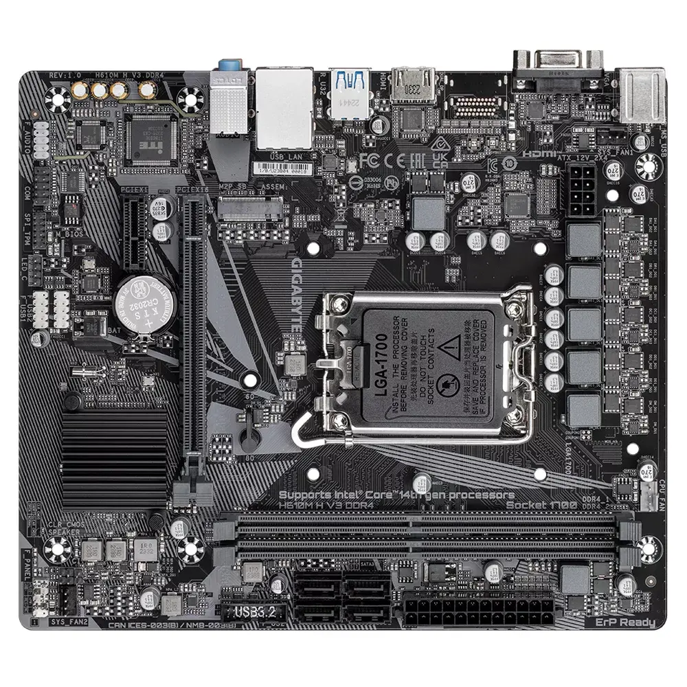 Материнская плата GIGABYTE H610M H V3, H610 Photo 4