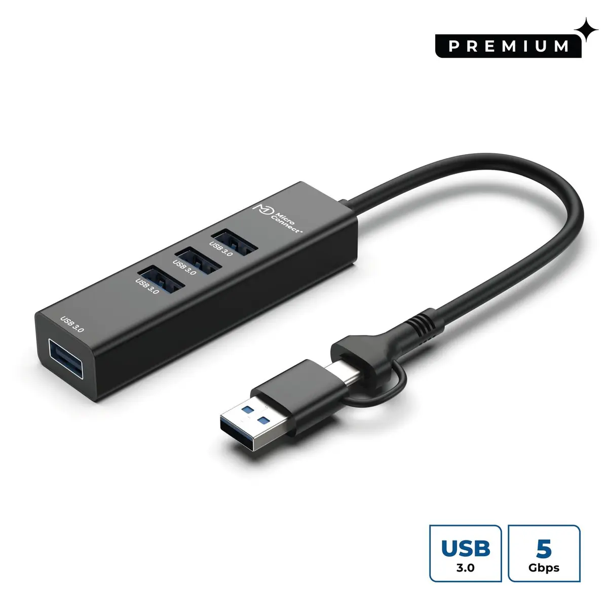 MicroConnect USBHUB4-2IN1 USB концентратор Photo 3