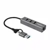 USB Hub MicroConnect USBHUB-RJ45-2IN1 Photo 2