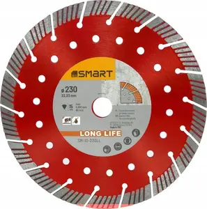 Алмазный отрезной диск Smart 230 мм Long Life, Smart 10-230LL