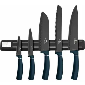Kitchen Knife Set berlinger haus BH-2537 Aquamarine — 5-piece set with storage strip