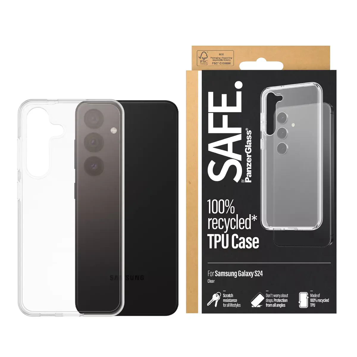 TPU Case PanzerGlass SAFE. by Samsung Galaxy S24 Photo 2