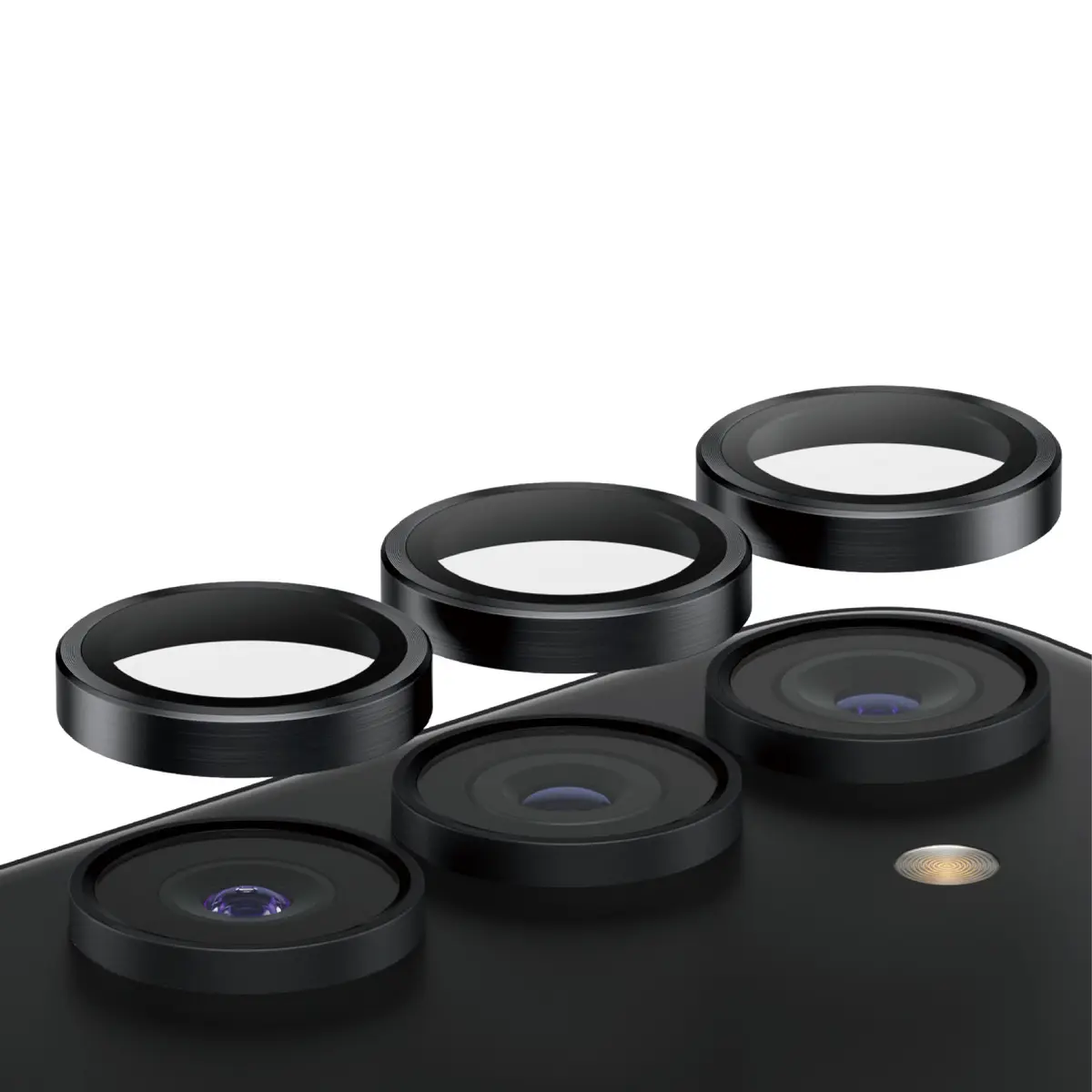 PanzerGlass Hoops kameras lēcu aizsargstikls Black