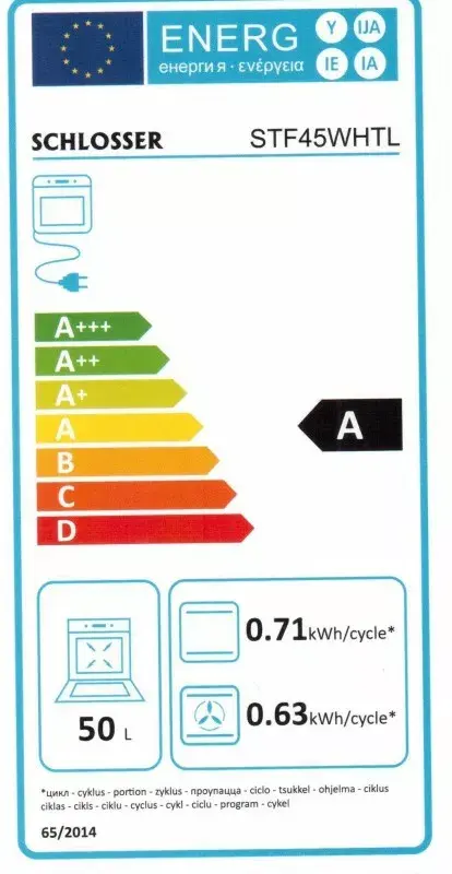 Iebūvējamā elektriskā cepeškrāsns SCHLOSSER STF45WHTL Photo 3