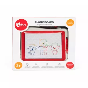 Magnetic drawing board b&o 39x32 cm — magnetic sketch pad for children, reusable drawing surface