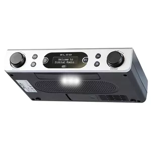 Portable FM/DAB+ kitchen radio BLOW RK2, black — portable digital/analog radio for kitchen use