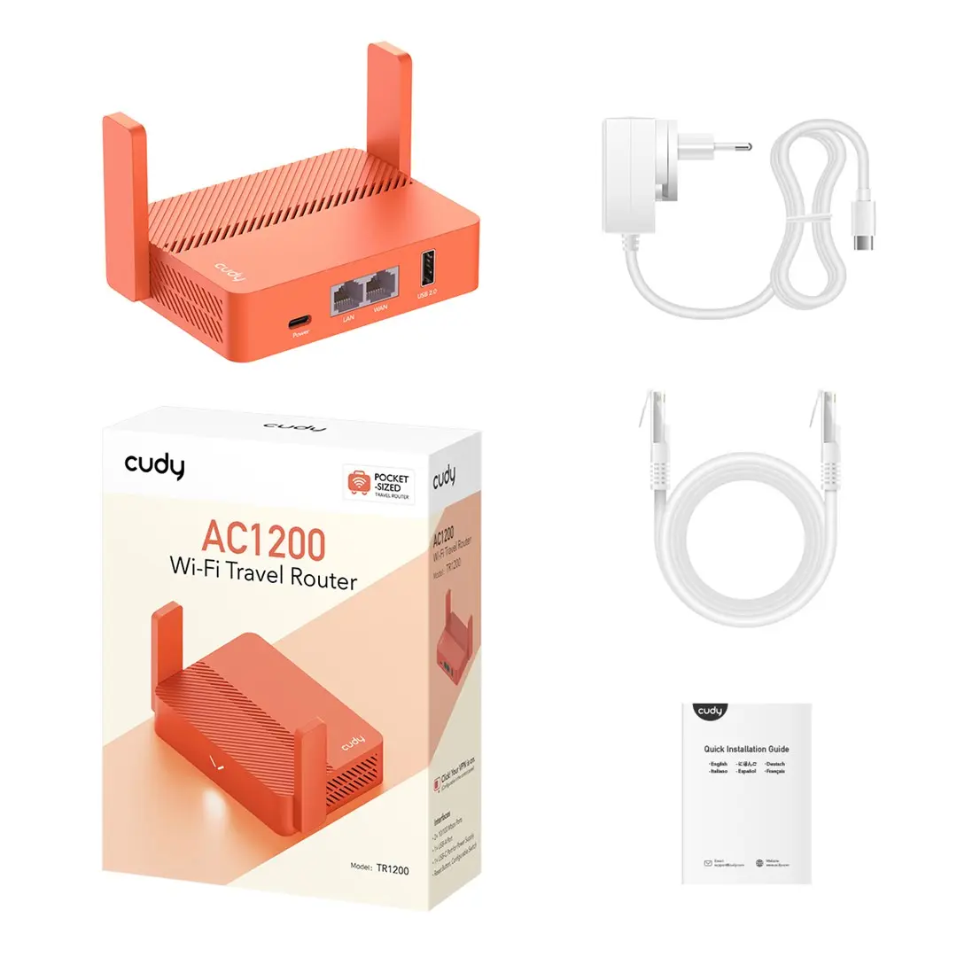 Portable router Cudy AC1200 TR1200 Photo 7