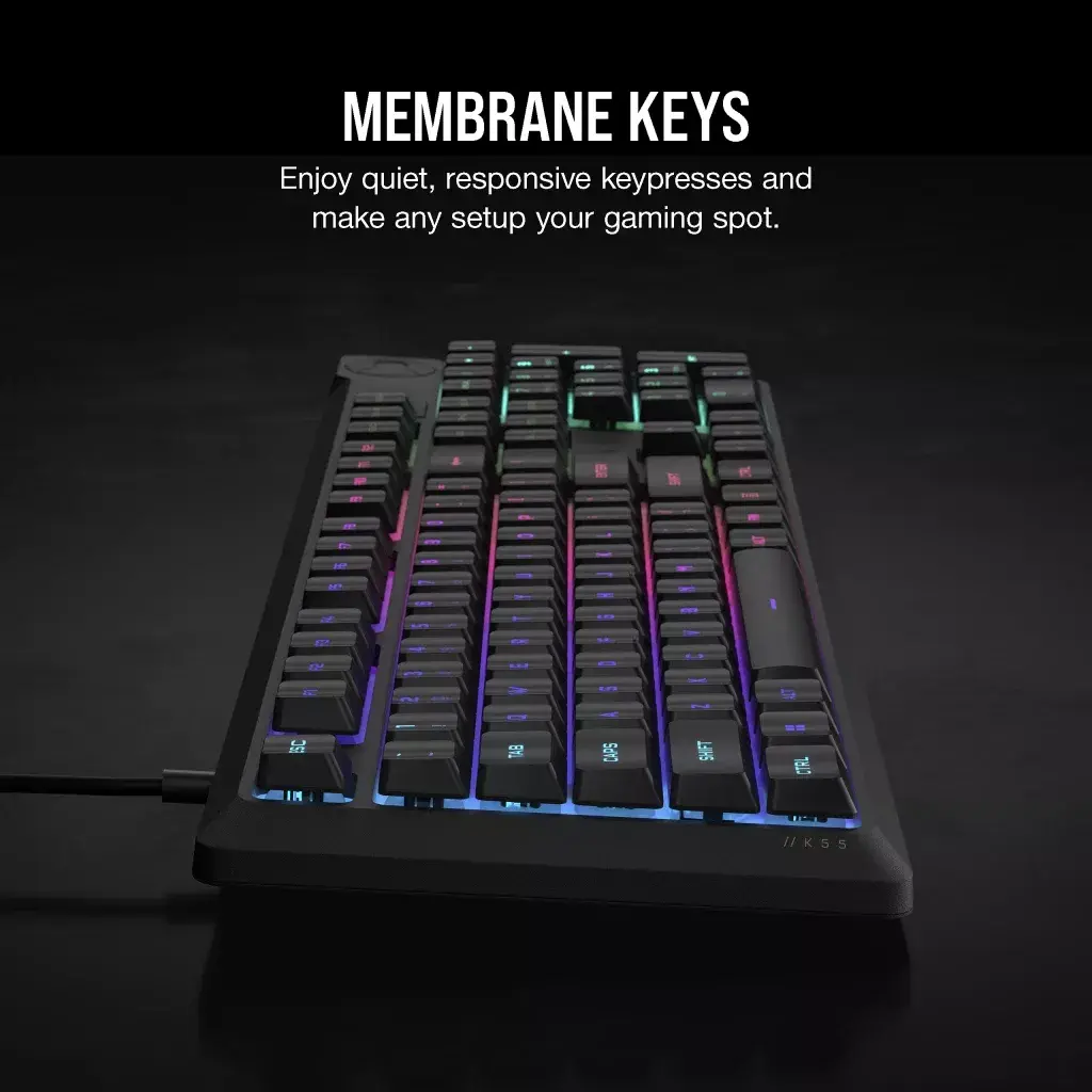 Клавиатура Corsair K55 CORE RGB Photo 4