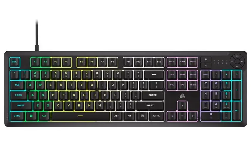 Corsair K55 CORE RGB Spēļu Tastatūra