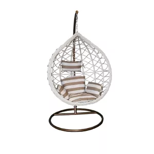Šūpuļkrēsls ar spilvenu BESK 105 cm — karājas sēdeklis 9087381 iekšā/ārā