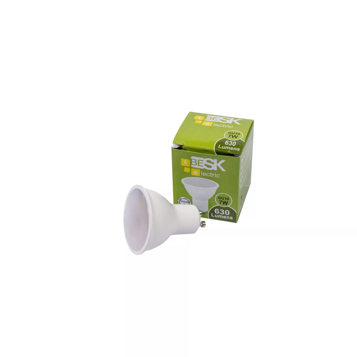 LED spuldze BESK 7W GU10 3000K