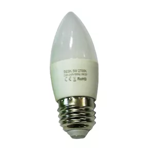 LED spuldze BESK 9059548 — 5W, pamatne E27, 2700K silti balta