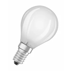 LED spuldze Ledvance P40 4W E14 2700K — mazais Edison vītne, silti balta
