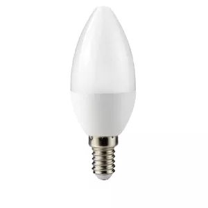 LED spuldze BESK C37 E14 5W 4000K – kompakta aizvietošanas spuldze, neitrāli balta